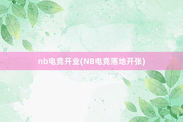 nb电竞开业(NB电竞落地开张)