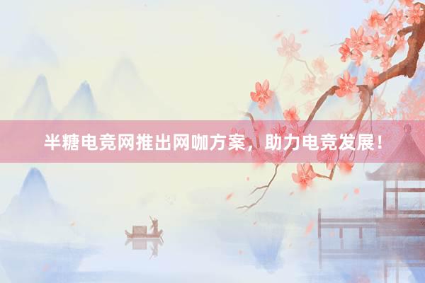 半糖电竞网推出网咖方案，助力电竞发展！