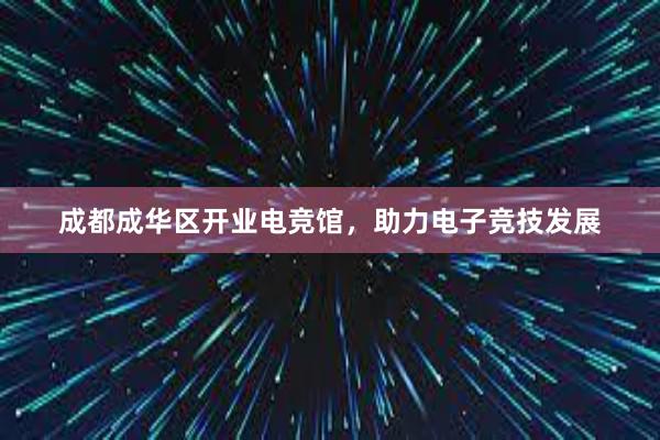 成都成华区开业电竞馆，助力电子竞技发展