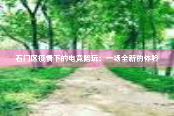 石门区疫情下的电竞陪玩：一场全新的体验