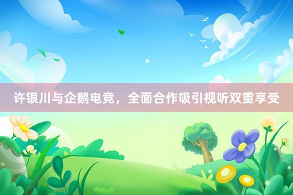 许银川与企鹅电竞，全面合作吸引视听双重享受